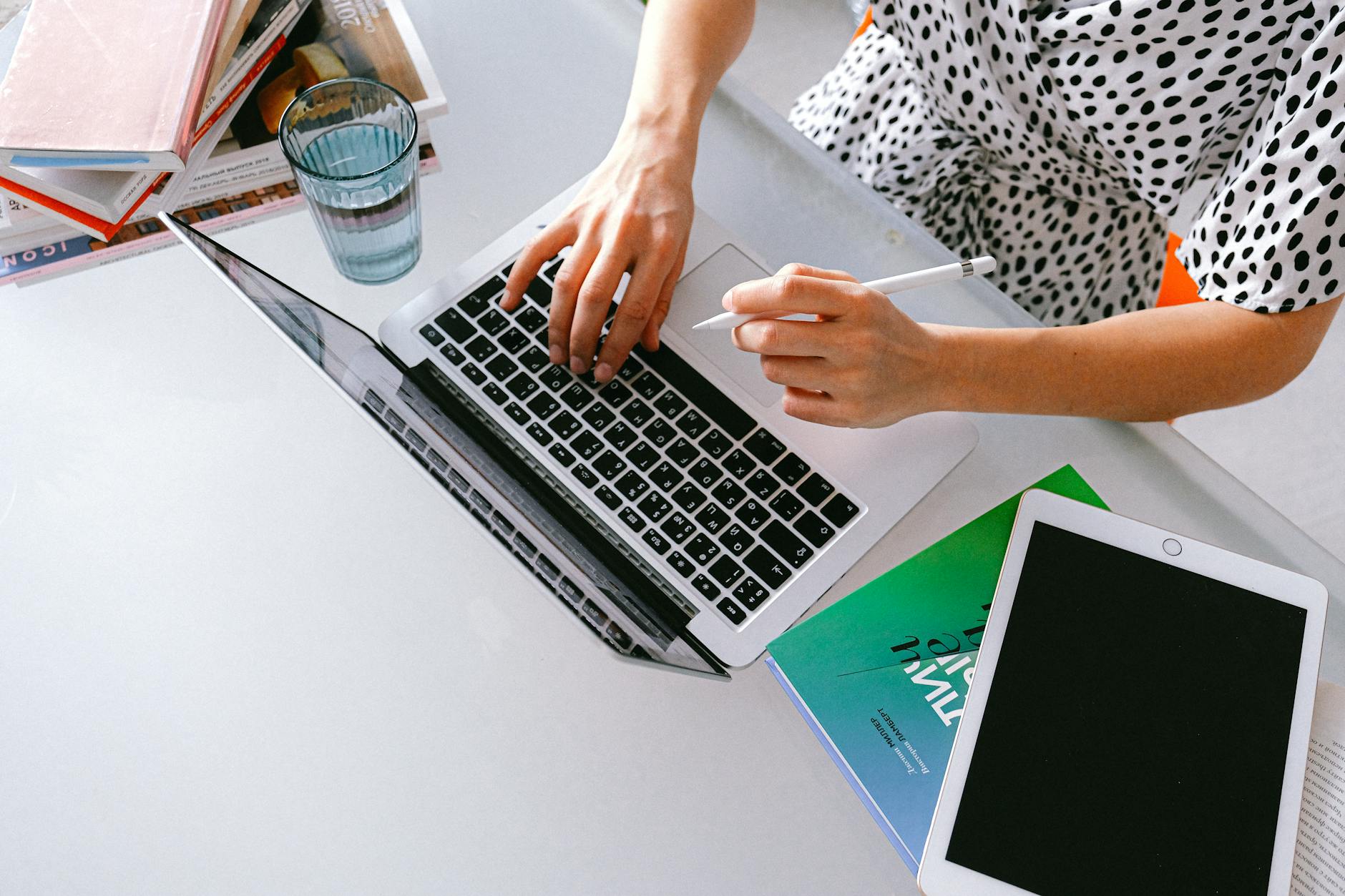 person using macbook pro