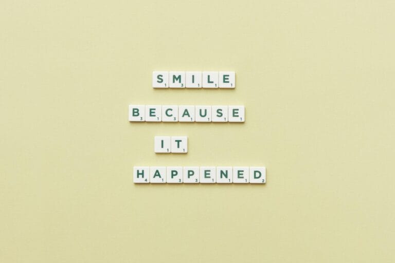 phrase arranged from scrabble letters