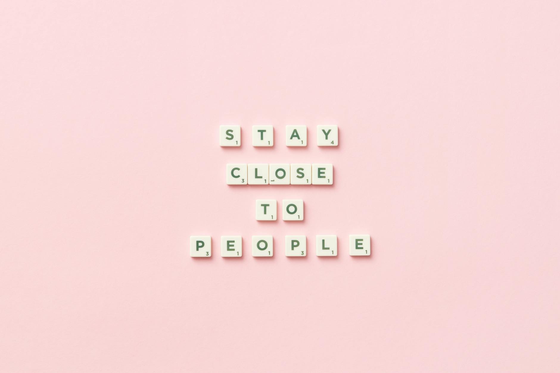 text made of scrabble letters